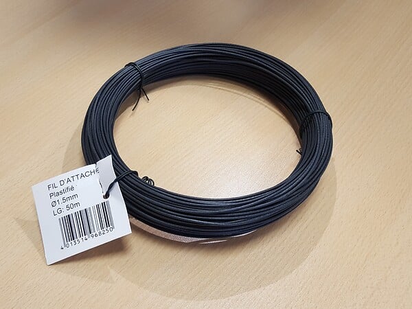 Fil d'attache - Gris - D1,5mm x L. 50m