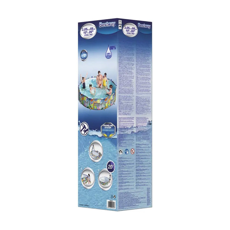 Piscine hors sol steel pro ronde - 305x66