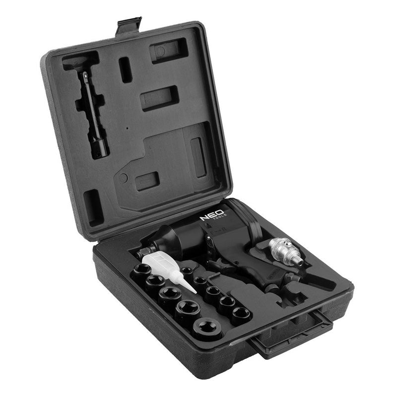 Clé à chocs pneumatique 1/2" 320 Nm avec douilles - NEO TOOLS - 14-502