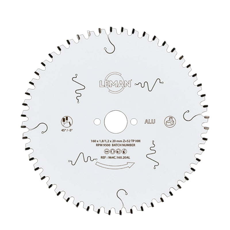 Lame fine LEMAN pour scie circulaire portative - pour alu