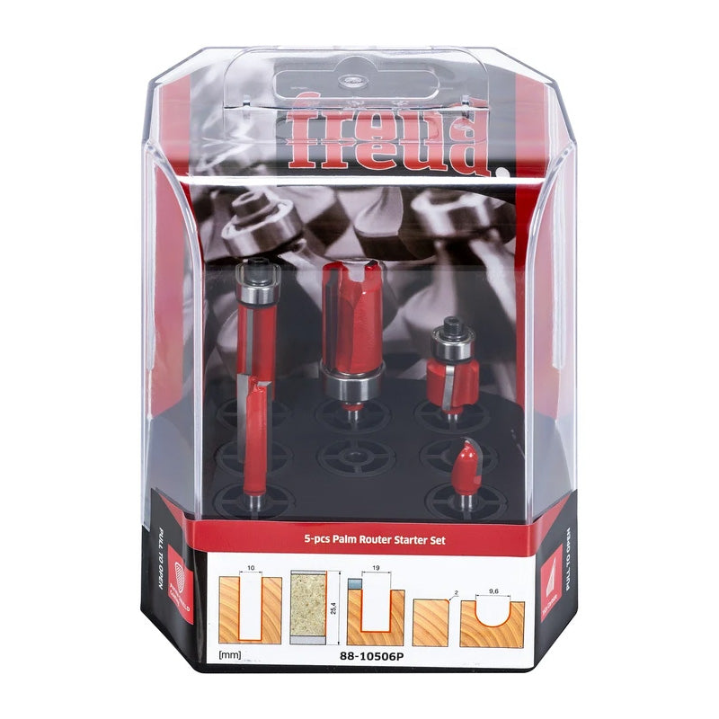 Coffret FREUD 5 fraises pour affleureuse