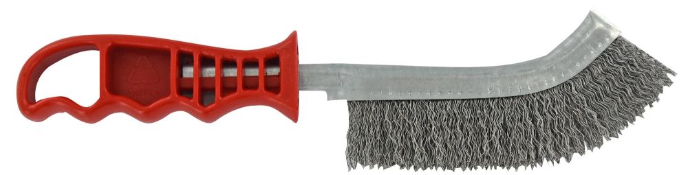 Tivoly Brosse ERGONOMIQUE - convexe - Garniture ACIER ondulé