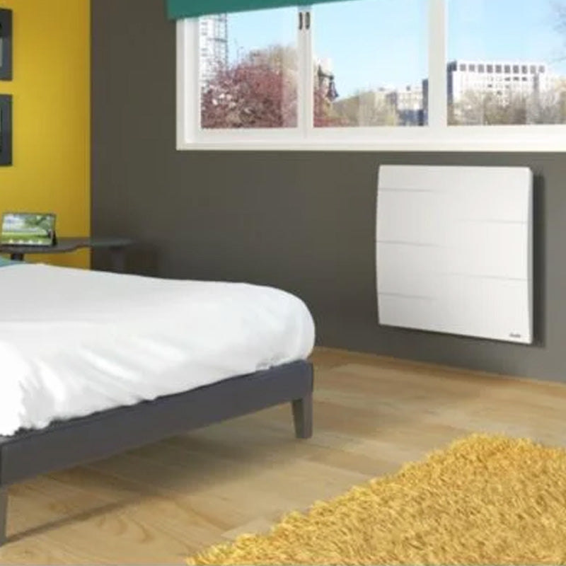 Radiateur double coeur de chauffe horizontal Malao - Blanc - 1500W