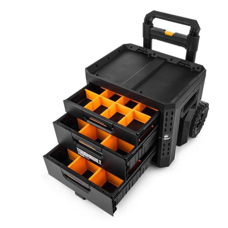 StackTech Rolling 3-Tiroirs Locking Box - TOUGHBUILT - TB-B1-D-R93-BEA