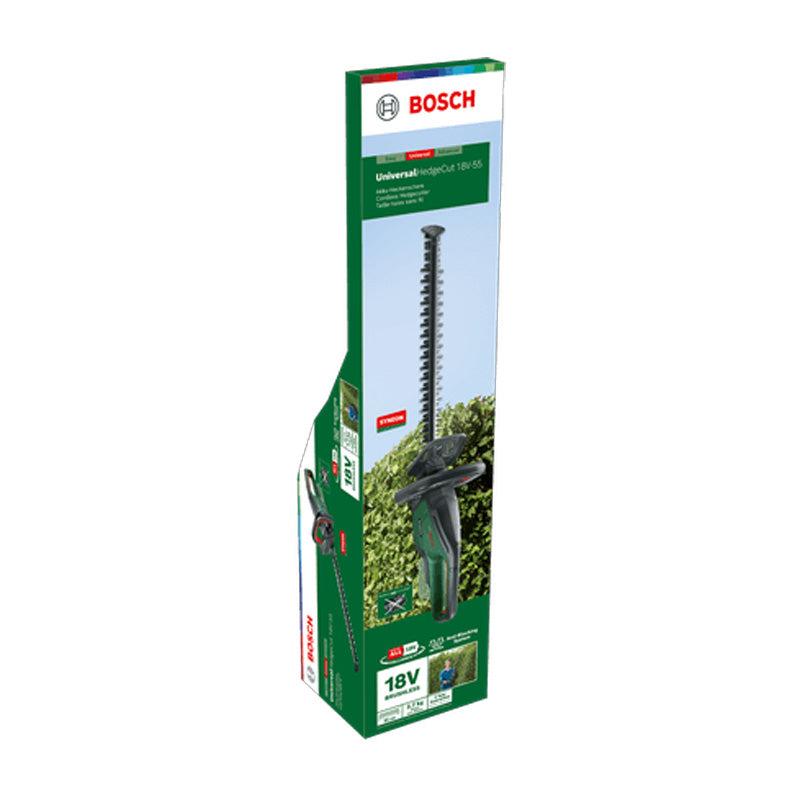 Taille-haies sans fil 18V BOSCH UniversalHedgeCut 18V-55 avec 1 batterie 2,5Ah