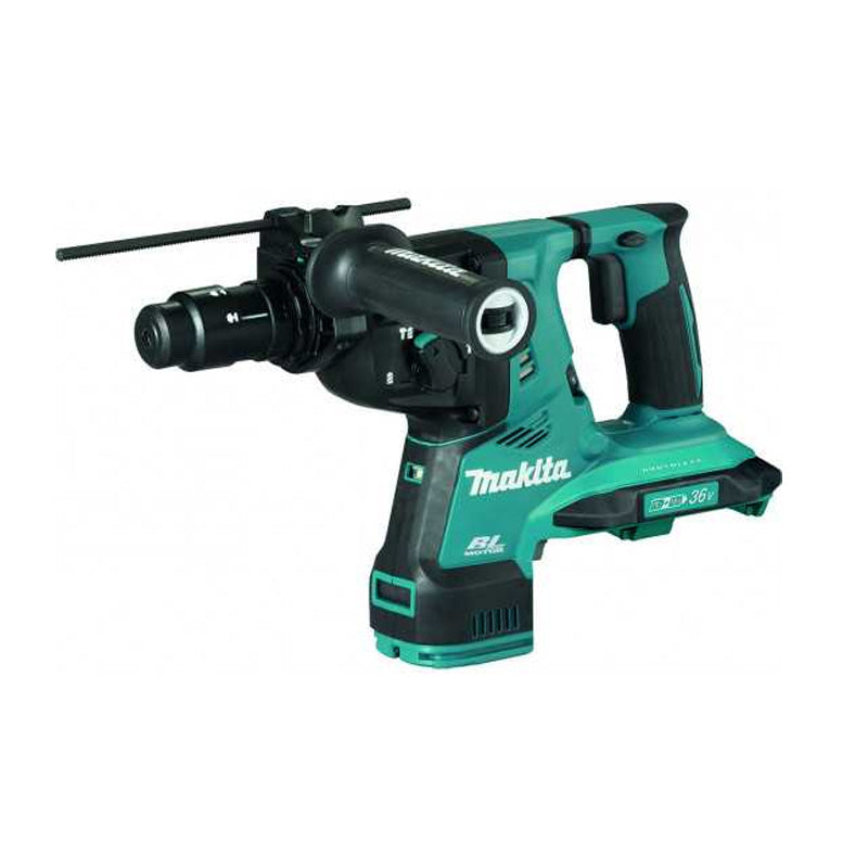Perfo-burineur SDS+ 26mm Brushless 36V LXT ® MAKITA DHR281ZWJ en MAKPAC avec systeme aspiration