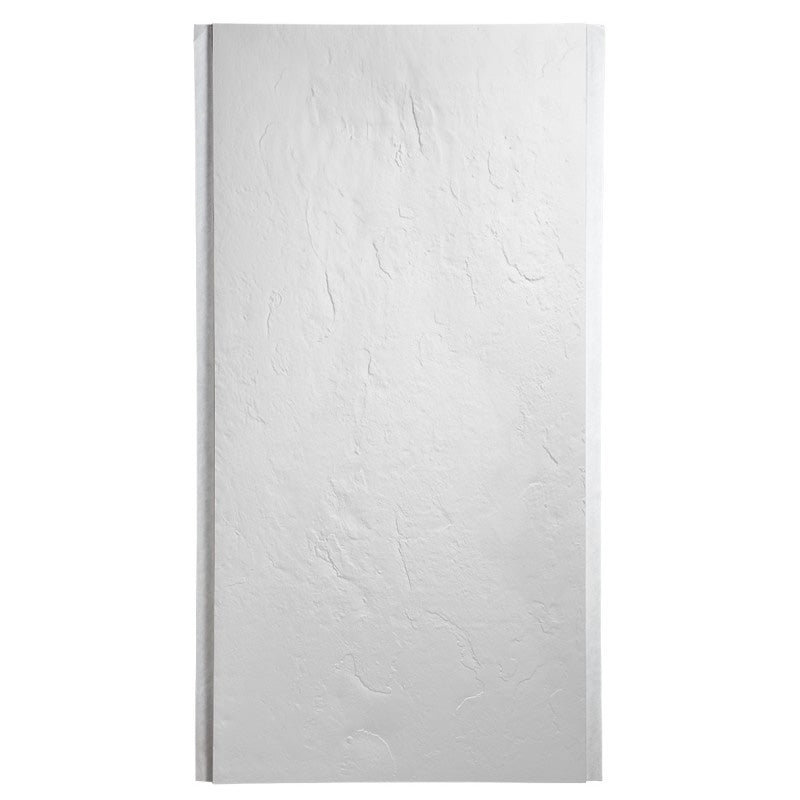 Panneau d'habillage mural MARMOX résine imitation ardoise couleur blanc