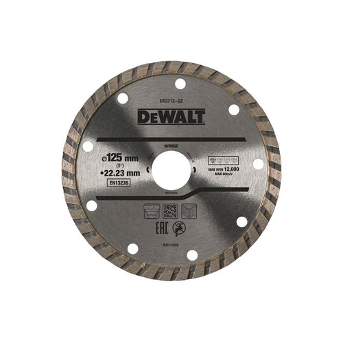 Disque turbo béton Ø125x22,2mm DEWALT DT3712-QZ
