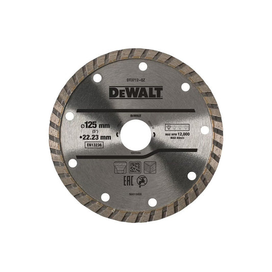 Disque turbo béton Ø125x22,2mm DEWALT DT3712-QZ