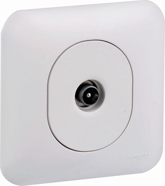 Ovalis - Prise TV - Blanc