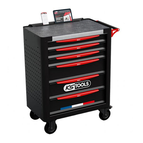 Servante d'atelier 6 tiroirs fabriquée en France équipée de 364 outils - KS TOOLS - 824.6364F