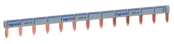 Peigne alimentation horizontale HX3-pour Uni et Uni+neutre -13modules