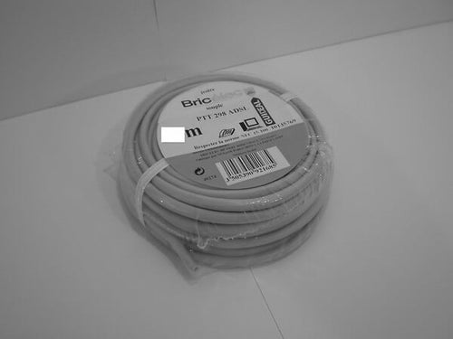 Câble téléphonique-ADSL de 10m 4 paires de type 298 ivoire.