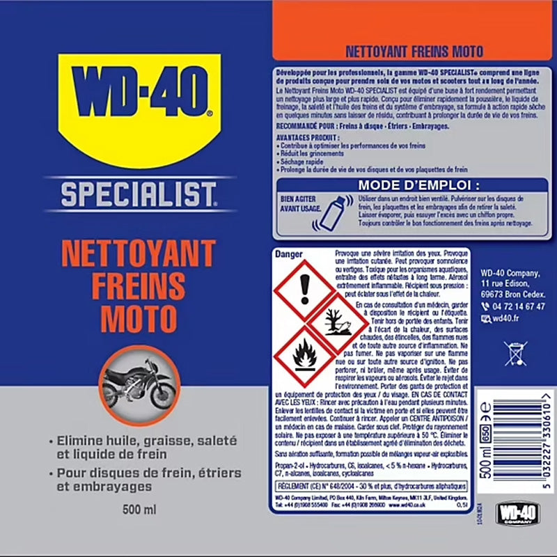 Nettoyant freins moto WD-40 - 134050