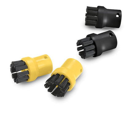 Set de brosse ronde - Noir et jaune - 4 pièces