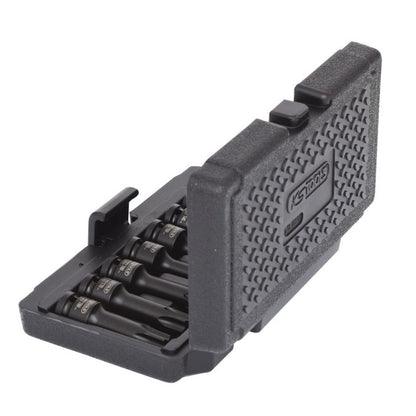 Jeu de 8 douilles tournevis à chocs longues TORX® 1/2'', T30 à T80  - KS TOOLS - 911.0901