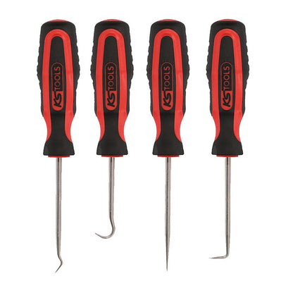 Jeu de 4 crochets, manche bi-composants  - KS TOOLS - 550.1045