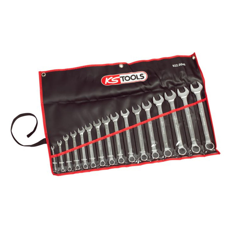 Trousse de 16 clés mixtes métriques, 6 à 24 mm  - KS TOOLS - 922.0046