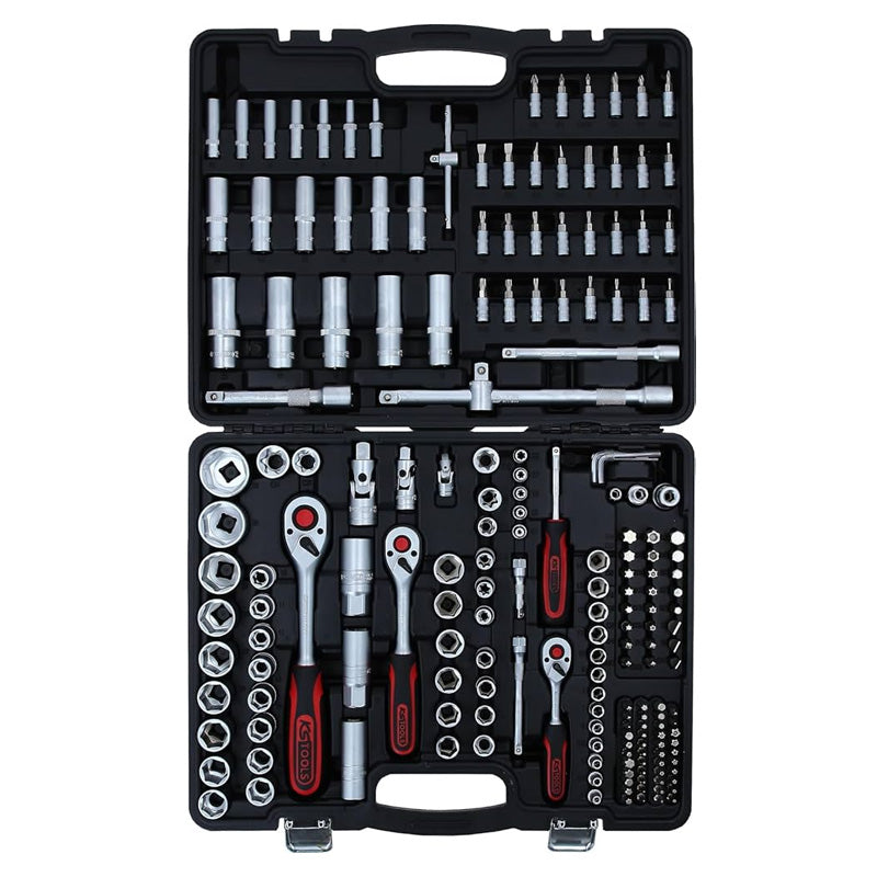 Coffret de douilles et accessoires 1/4 + 3/8 + 1/2, 195 pcs  - KS TOOLS - 917.0795