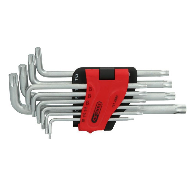 Jeu de 10 clés mâles longues TORX, T8 à T50  - KS TOOLS - 151.4880