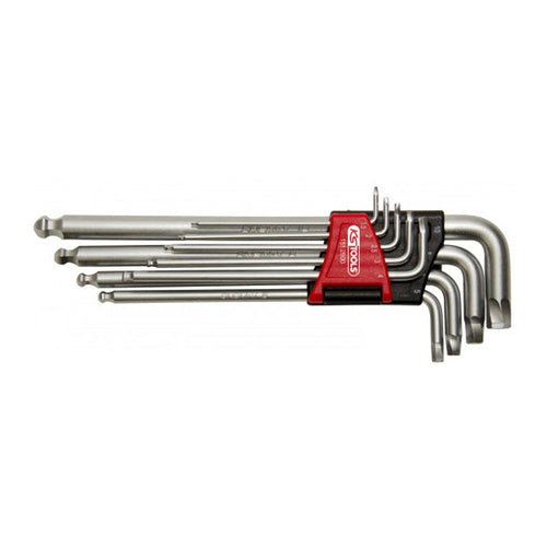 Jeu de 9 clés mâles 6 pans spéciale empreinte de vis abîmée  - KS TOOLS - 151.2800
