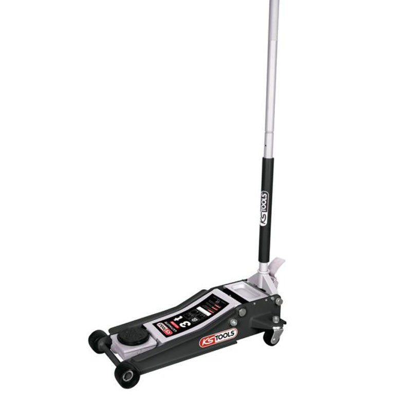 Cric hydraulique extra-bas acier ULTIMATE, 3t  - KS TOOLS - 163.0368