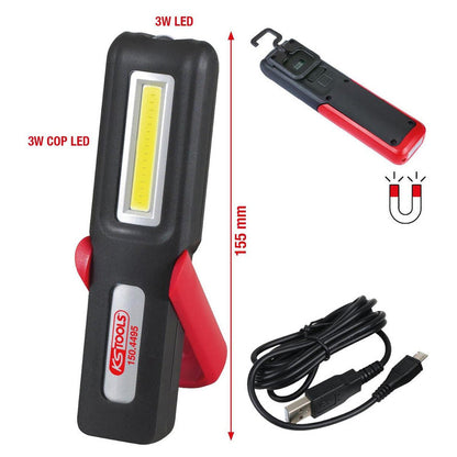 Lampe mobile LED COB 3 Watt  - KS TOOLS - 150.4495