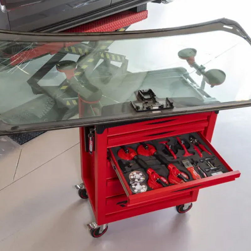 Servante RACING 7 tiroirs équipée de 158 outils  - KS TOOLS - 855.7158