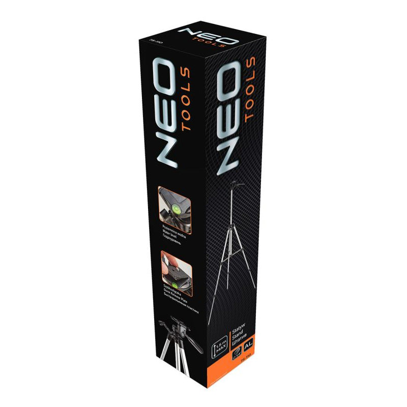 Trépied 150cm 1/4" pour niveaux laser - NEO TOOLS - 75-110