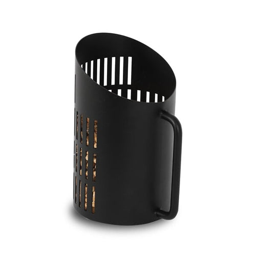 Pelle à granulés - Rond - Noir - 12 cm