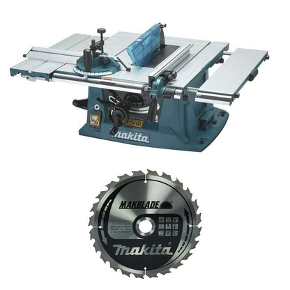 Pack scie sur table MLT100N MAKITA + lame bois carbure B-33679