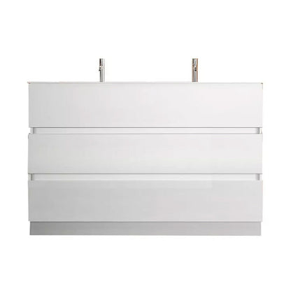 Meuble salle de bain sur pieds ARREDOBAGNO CAMPANELLI 3 tiroirs + double vasque 120cm
