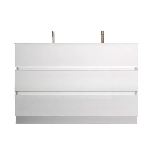 Meuble salle de bain sur pieds ARREDOBAGNO CAMPANELLI 3 tiroirs + double vasque 120cm