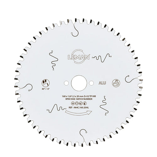 Lame fine LEMAN pour scie circulaire portative - pour alu
