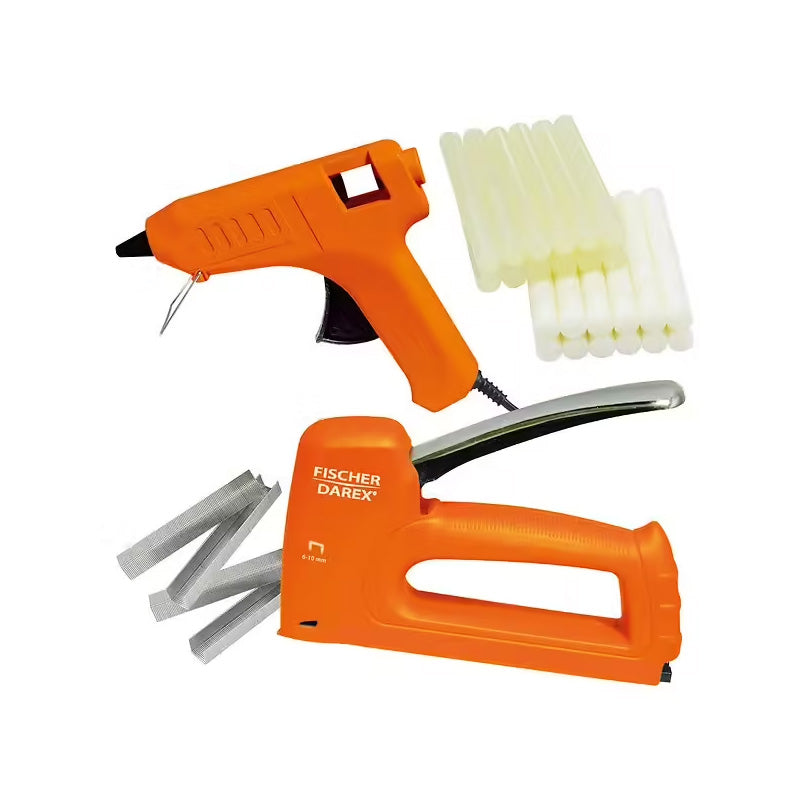 Kit agrafeuse et pistolet à colle + munitions FISCHER DAREX - 25050489