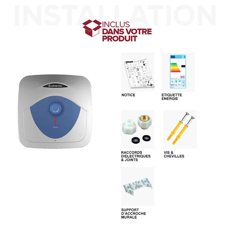 Chauffe-eau electrique ARISTON Blu Evo sous-évier - 15 l