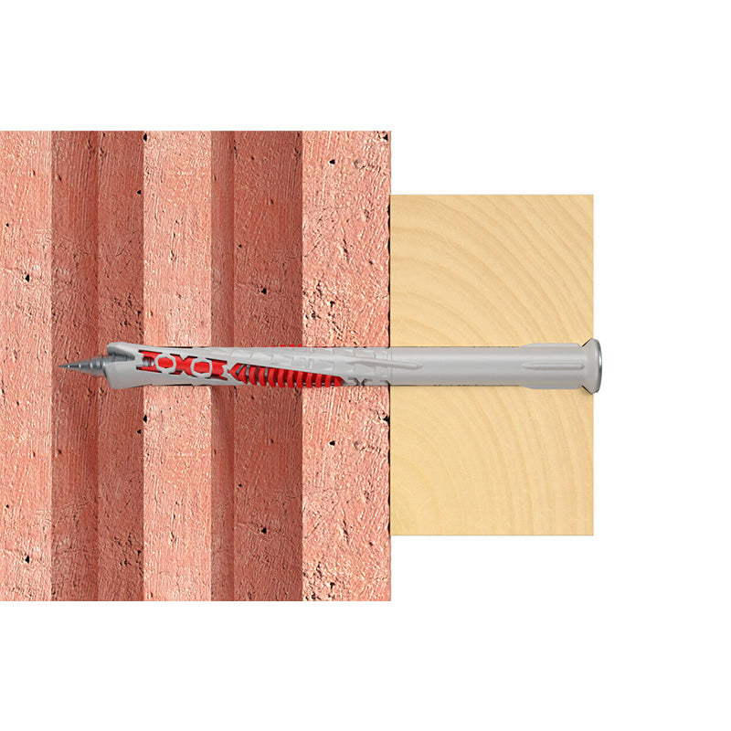 Cheville rallongée DuoXpand 10x120 avec vis à tête fraisée en acier électrozingué FISCHER 562157 Boîte de 50