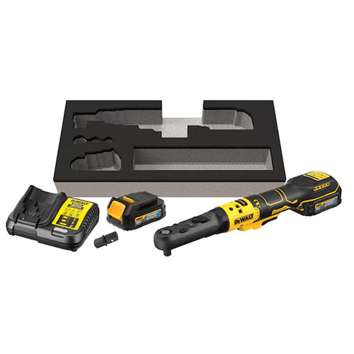 Clé à cliquet DEWALT DCF510E2G-QW XR 18 V 1.7 Ah Li-Ion Brushless à têtes interchangeables