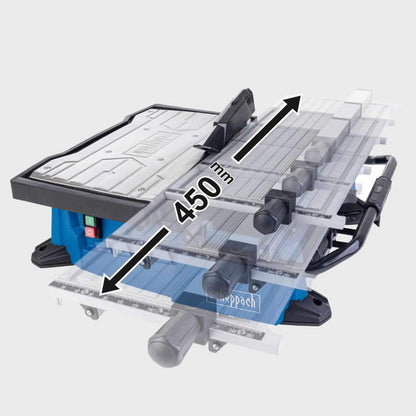 Coupe carrelage électrique SCHEPPACH WTS2000 - 900W - Ø180mm - avec chariot coulissant
