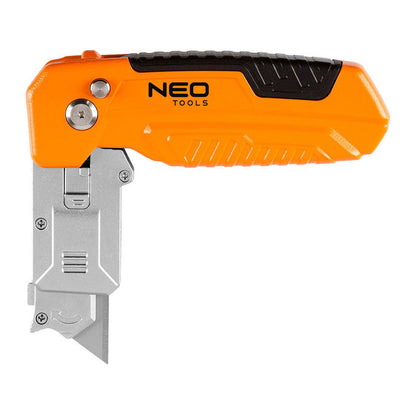 Couteau à lame trapézoïdale avec grattoir - NEO TOOLS - 63-708