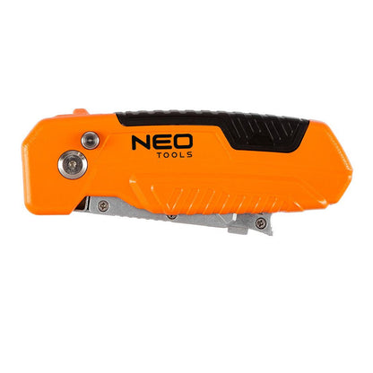Couteau à lame trapézoïdale avec grattoir - NEO TOOLS - 63-708
