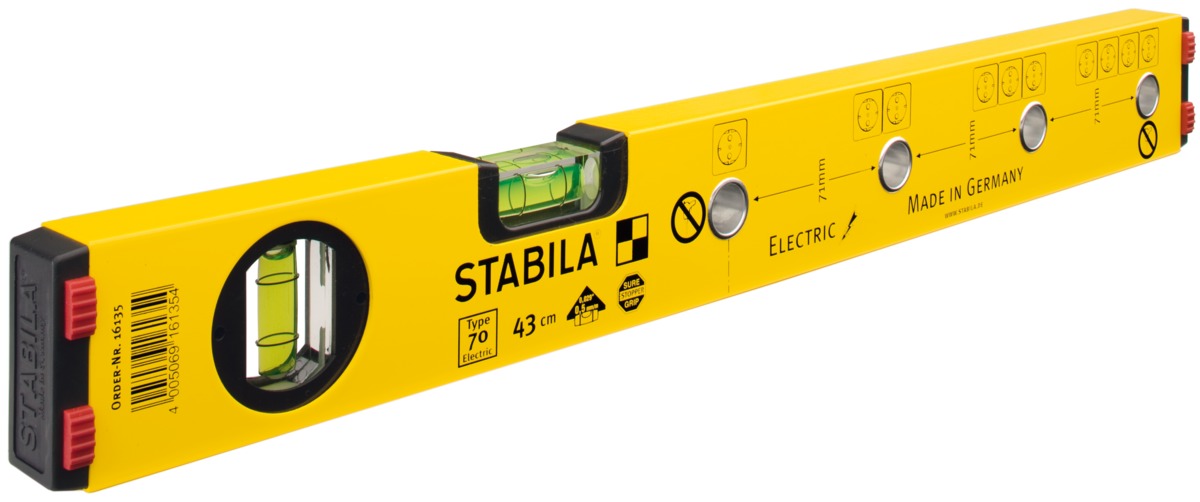 Niveaux à bulle Type 70 Electric, 43 cm STABILA 16135