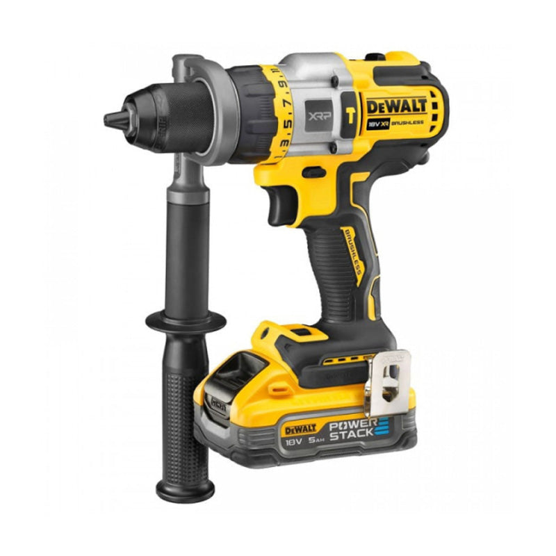 Pack 2 Outils Brushless DEWALT DCK2052H2T-QW XR 18V - Perceuse Percussion DCD999 + Visseuse à Chocs DCF850 + 2 batteries POWERSTACK 5Ah Li-Ion + Mallette TSTAK
