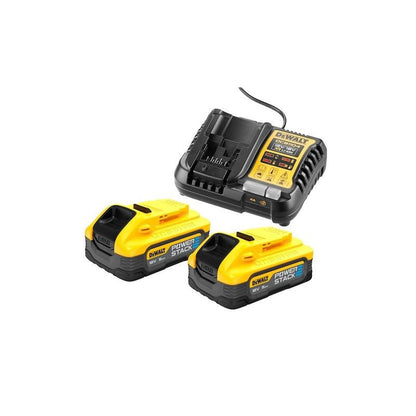 Pack 2 Outils Brushless DEWALT DCK2052H2T-QW XR 18V - Perceuse Percussion DCD999 + Visseuse à Chocs DCF850 + 2 batteries POWERSTACK 5Ah Li-Ion + Mallette TSTAK