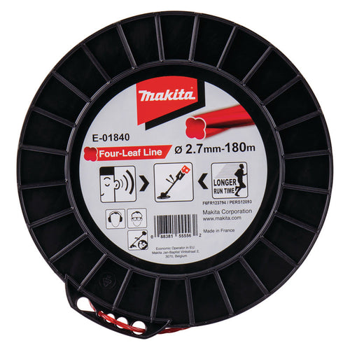 Fil nylon Trèfle torsadé MAKITA E-01840 2,7mm x 180m