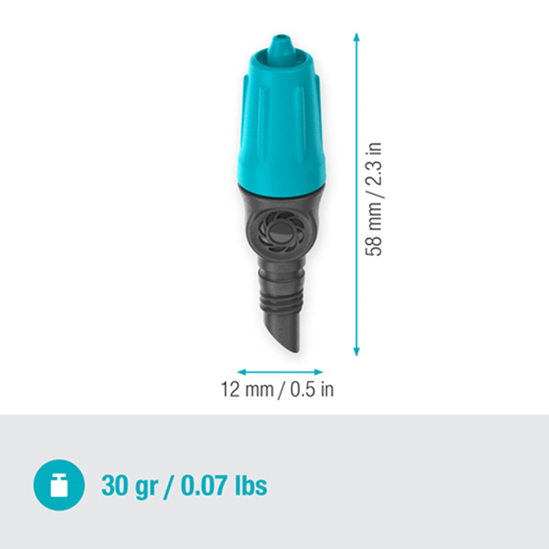 Goutteur réglable Micro-Drip System 0-15L/h GARDENA 13305-26 Boîte de 15 pièces