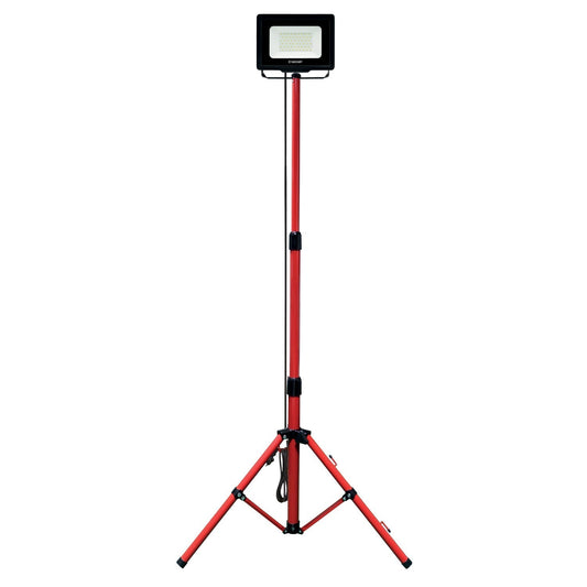 WAINGRO + TRÉPIED : Projecteur LED SMD 50W IP65, noir 4000K avec trépied et câble 3m - VELAMP - IS746NG
