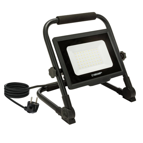 WAINGRO 100W : Projecteur de travail LED SMD 100W avec support de terre et câble 3m - VELAMP - IS767