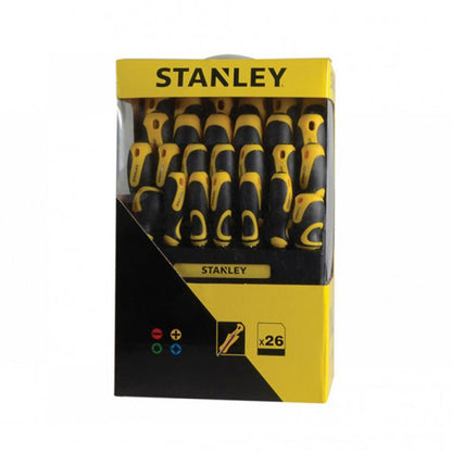 Jeu de tournevis avec présentoir 26 pièces STANLEY - STHT0-62142