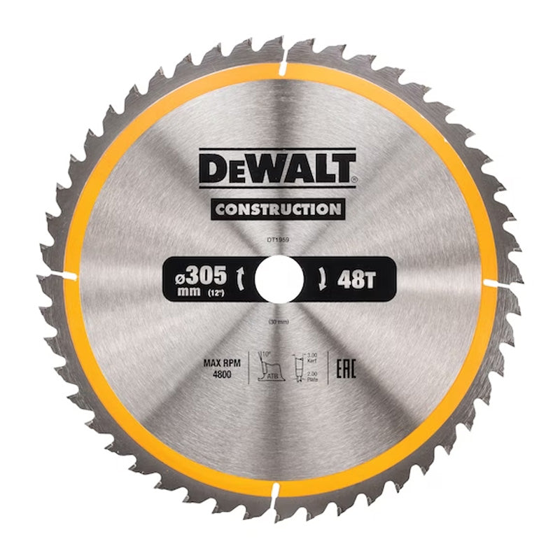 Lame de scie circulaire DEWALT Ø305x30mm